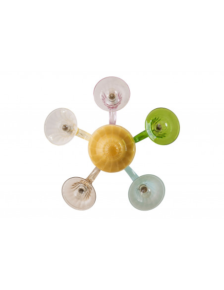 Detail of the Murano glass chandelier - Fantasia mini Detail of the Murano glass chandelier - Fantasia mini