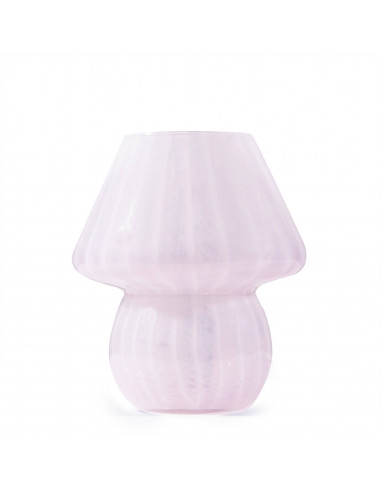 Lampada a fungo rosa modello epigeo vetro di murano vintage piccola
