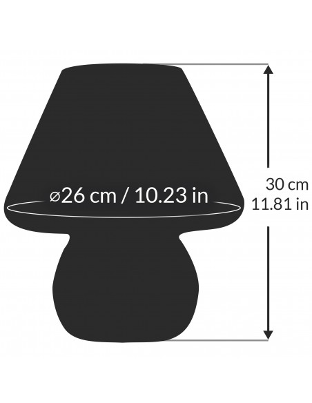 Misure lampada grande Misure lampada grande