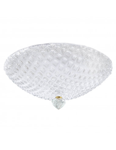 Perla- Ceiling lamp in Murano grit crystal Perla- Ceiling lamp in Murano grit crystal
