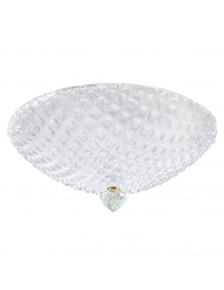 Perla- Ceiling lamp in Murano grit crystal Perla- Ceiling lamp in Murano grit crystal