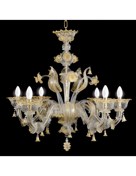 Veronese - Prestigious Murano glass chandelier with Rezzonic