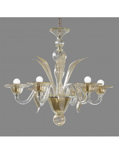 Murano glass chandelier model Gabrieli - Gold