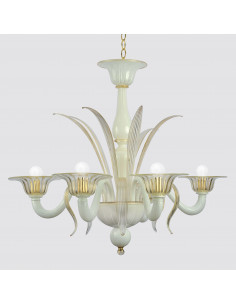 Lampadario in vetro di murano oro e colore modello Ca'Dolfin