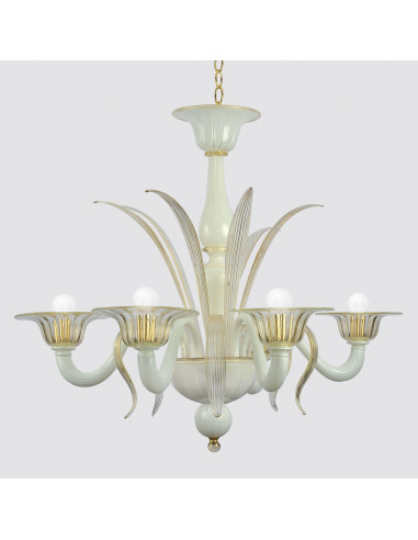 Lampadario in vetro di murano oro e colore modello Ca'Dolfin