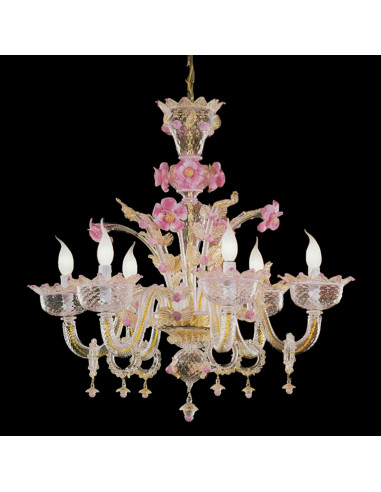 Murano glass chandelier - Dafne Murano glass chandelier - Dafne