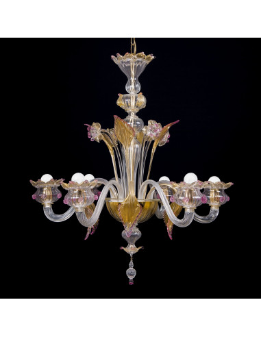 Lepidus - Venetian chandelier with flowers and leaves