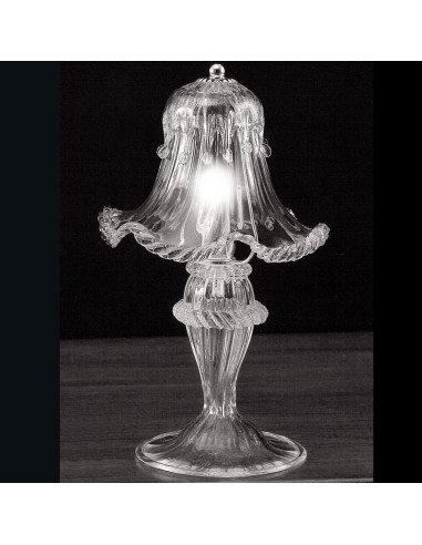 Murano glass lamp crystal Ninfa model