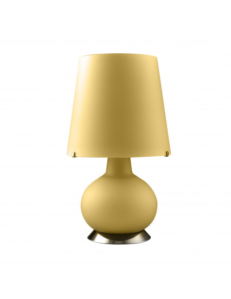 Albus lampada da tavolo di design moderno in vetro di murano giallo