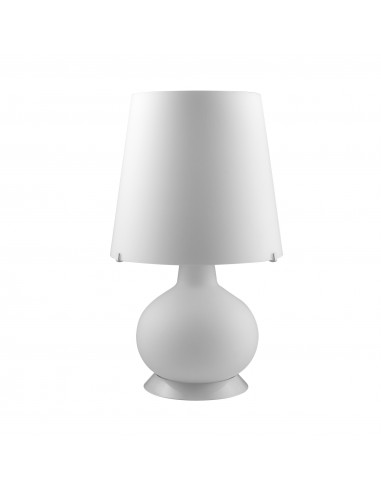 Albus lampada da tavolo di design moderno in vetro di murano bianco