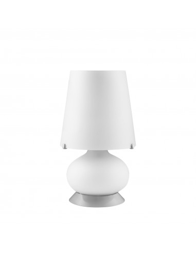 Albus lampada da tavolo di design moderno in vetro di murano piccola bianco