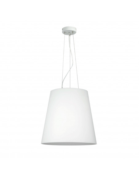 Albus sospensione design in vetro murano bianco satinato cavi bianchi