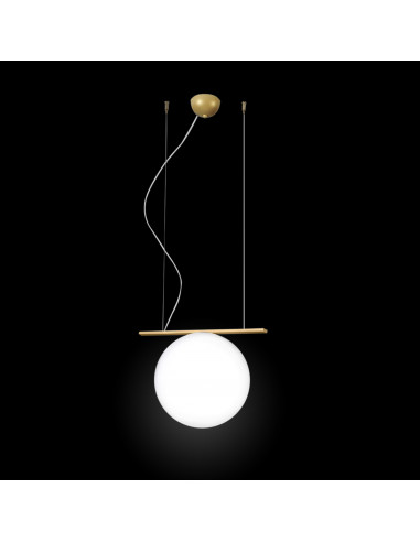 Sphera - Sospensione a sfera in vetro di Murano - Design Moderno su sfondo nero