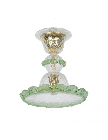 Punto luce in vetro di Murano modello gran canal lux spot cristallo verde Punto luce in vetro di Murano modello gran canal lux spot cristallo verde