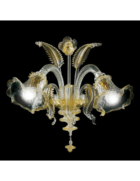 Ca' Venier oro - Applique classica Veneziana in vetro di Murano e oro 24k Ca' Venier oro - Applique classica Veneziana in vetro di Murano e oro 24k