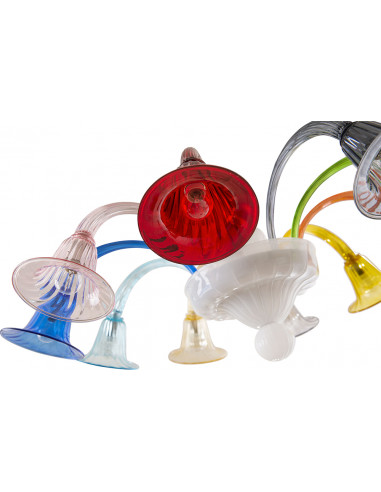 Fantasia - Plafoniera in vetro veneziano