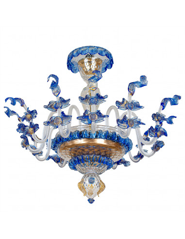 Amalfi - Blue Murano and gold murano... Amalfi - Blue Murano and gold murano...