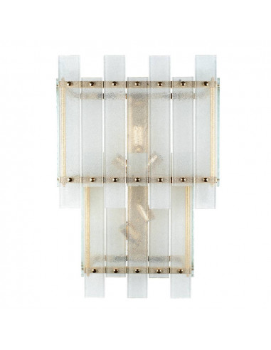 luce da parete di design in vetro di murano lusso moderno - struttura in oro