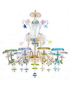 lampadario ca'rezzonico in vetro di murano modello manet deluxe