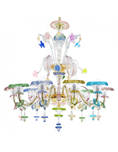 ca'rezzonico chandelier in murano glass model manet deluxe