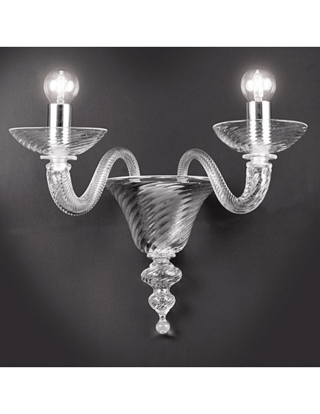 Murano glass wall lamp Model Torcello