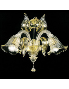 Applique classica in vetro di murano modello Tiziano
