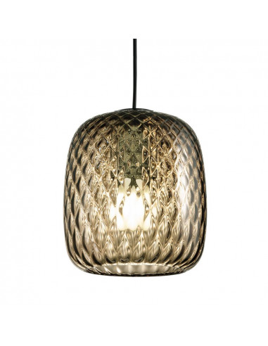 modern smoky Murano glass balloton pendant lamp