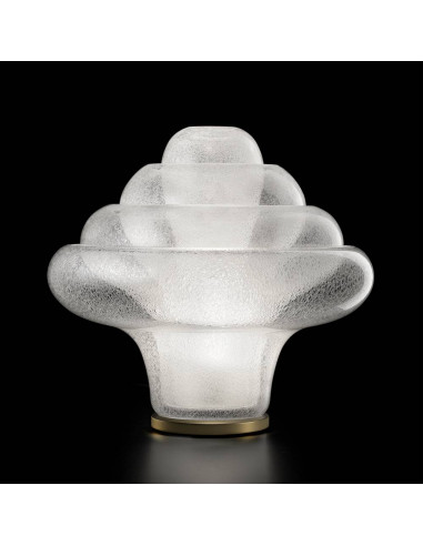 modern lamp, work of art in Murano glass, innovative design