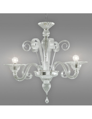 Bassa Laguna - Murano glass chandelier with 3 lights