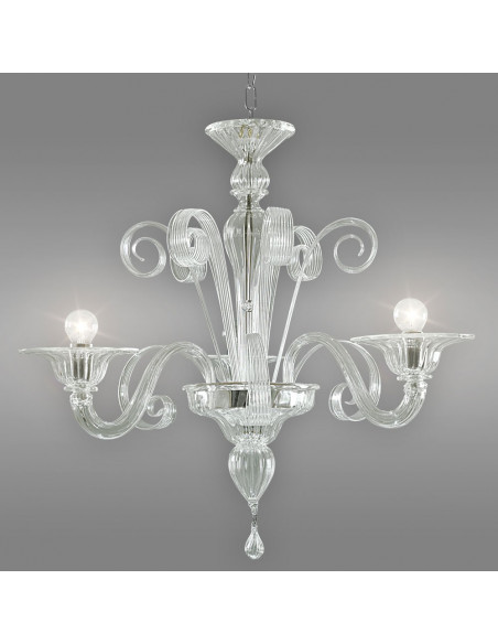Bassa Laguna - Murano glass chandelier with 3 lights