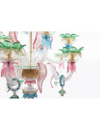 Casinò lampadario in vetro di murano dettaglio Casinò lampadario in vetro di murano dettaglio