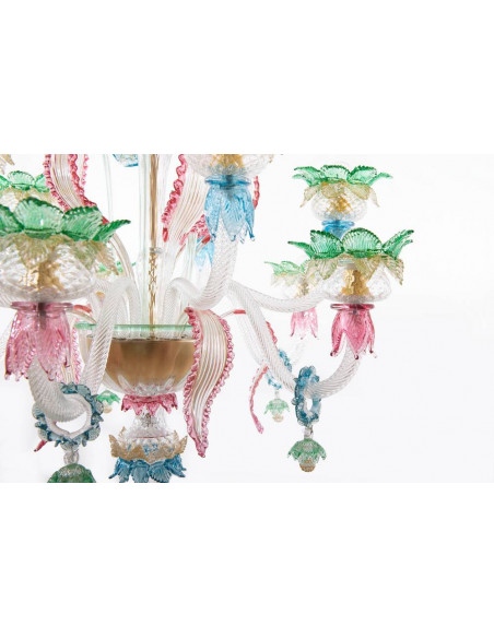 Casinò lampadario in vetro di murano dettaglio Casinò lampadario in vetro di murano dettaglio