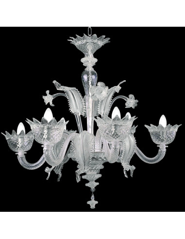 lampadario classico in vetro di Murano modello Casanova