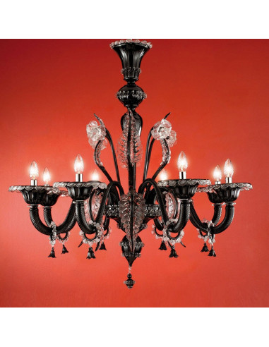 classic murano chandelier model grand canal lux colorful