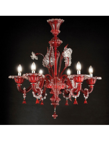 classic murano chandelier model grand canal lux colorful