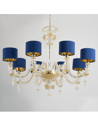 Oro Blu - Lustre en verre de Murano...