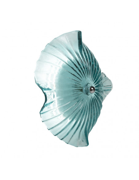 Applique da parete a disco LED moderno azzurro