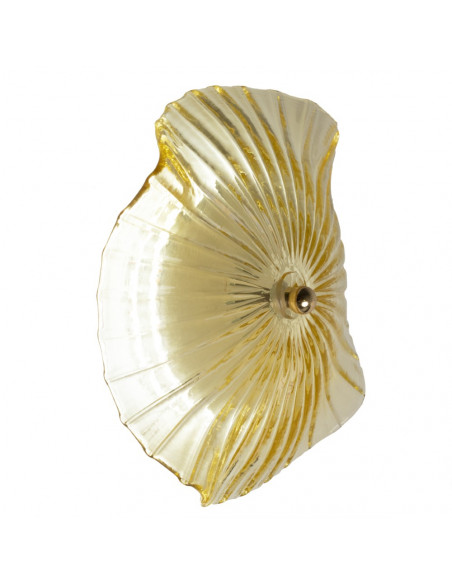 Applique da parete a disco LED moderno ambra