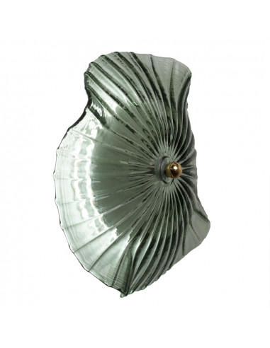 Applique da parete a disco LED moderno verde salvia