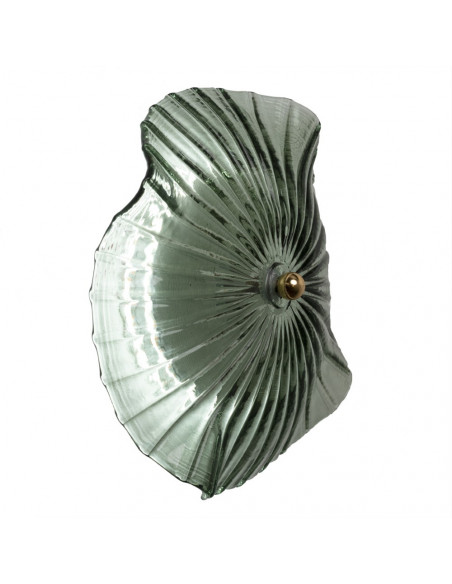 Applique da parete a disco LED moderno verde salvia