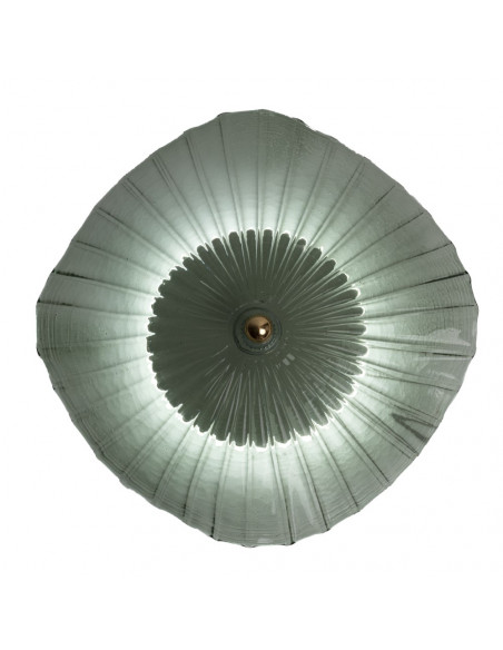 Applique da parete a disco LED moderno verde salvia