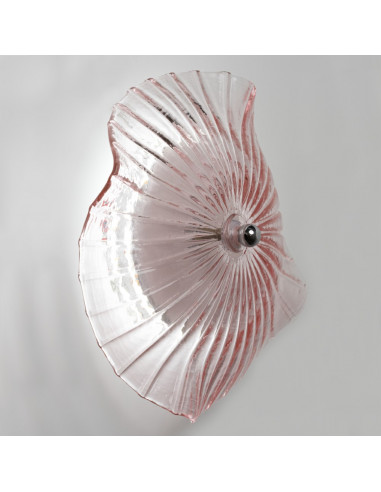 Applique da parete a disco LED moderno rosa