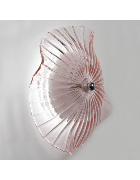 Applique da parete a disco LED moderno rosa
