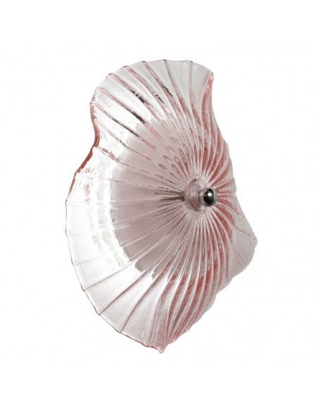 Applique da parete a disco LED moderno rosa