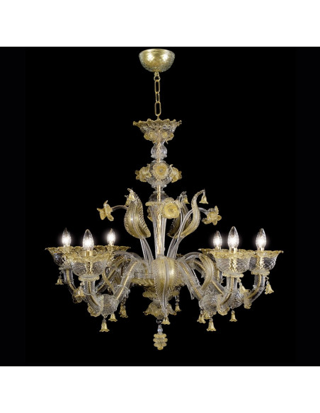 Veronese - Prestigious Murano glass chandelier with Rezzonic