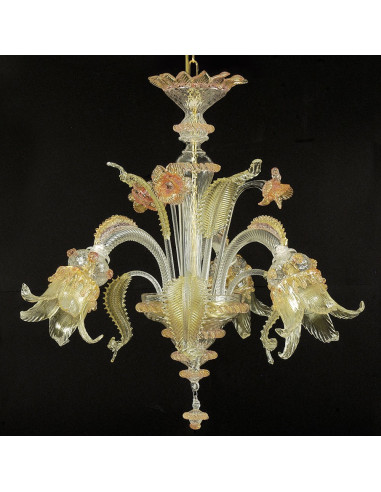 Classic chandelier with baroque lines, Vivaldi model