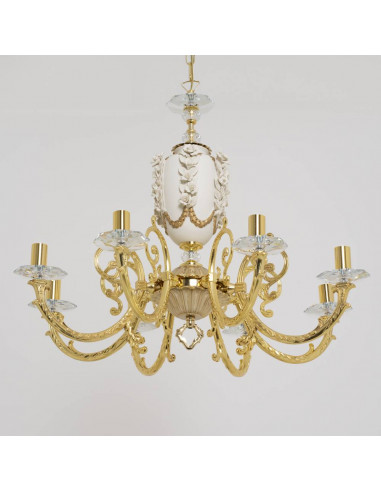 Capodimonte – Chandelier with French...