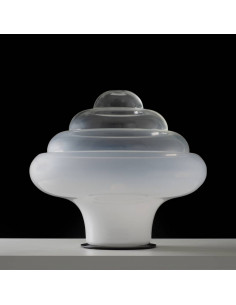 lampada moderna, opera d'arte in vetro di murano, Design innovativo