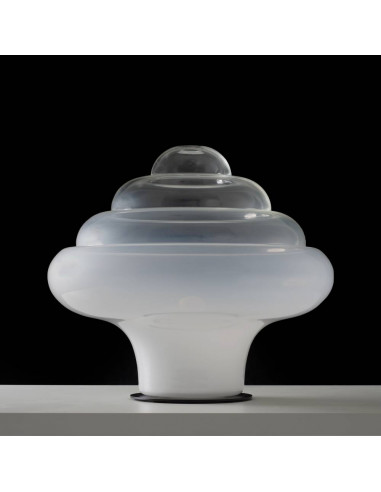 lampada moderna, opera d'arte in vetro di murano, Design innovativo