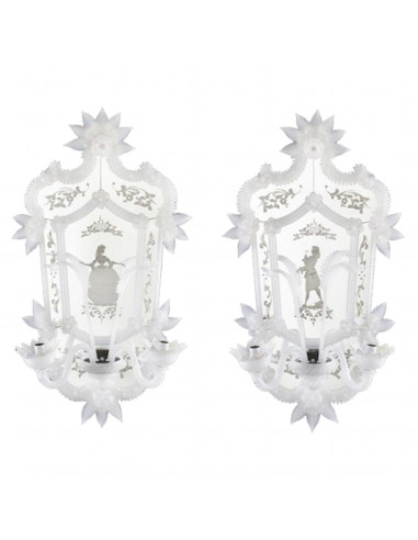 Serenio - Pair of Venetian Mirrors...